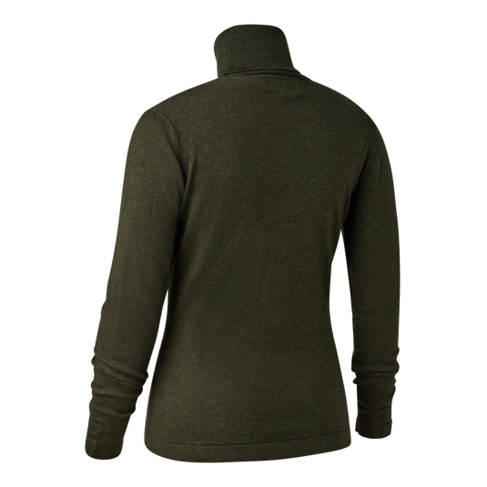 Deerhunter Lady Darlington Roll Neck, green melange