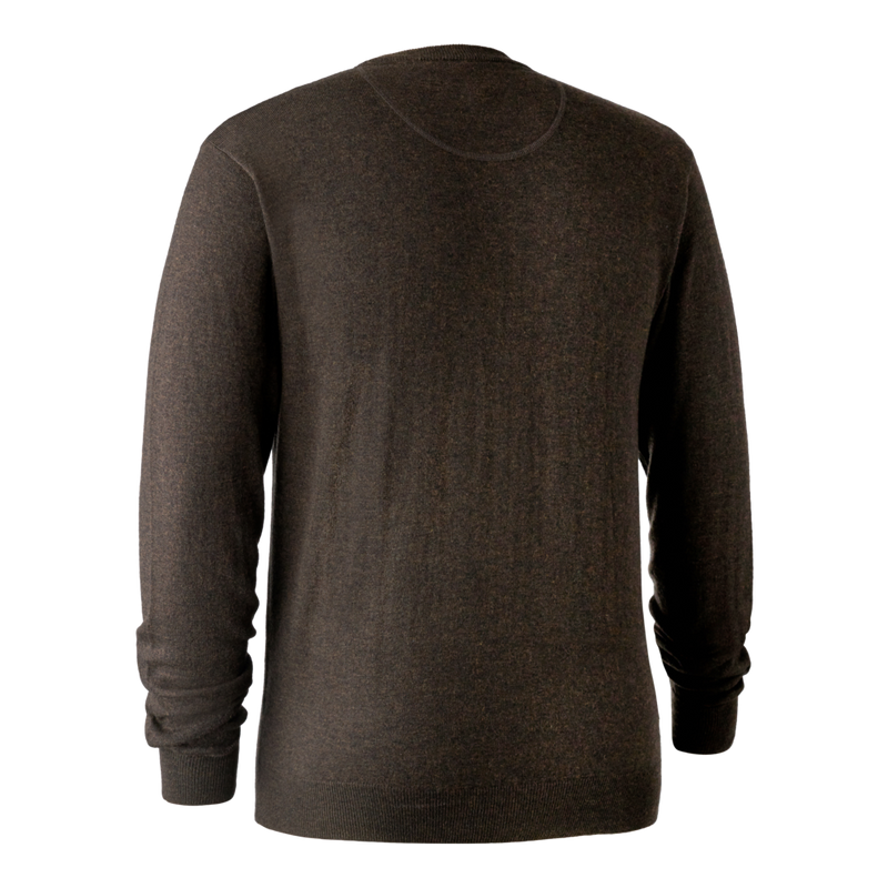 Afbeelding laden in Galerijviewer, Deerhunter Kingston Knit with O-neck, dark elm