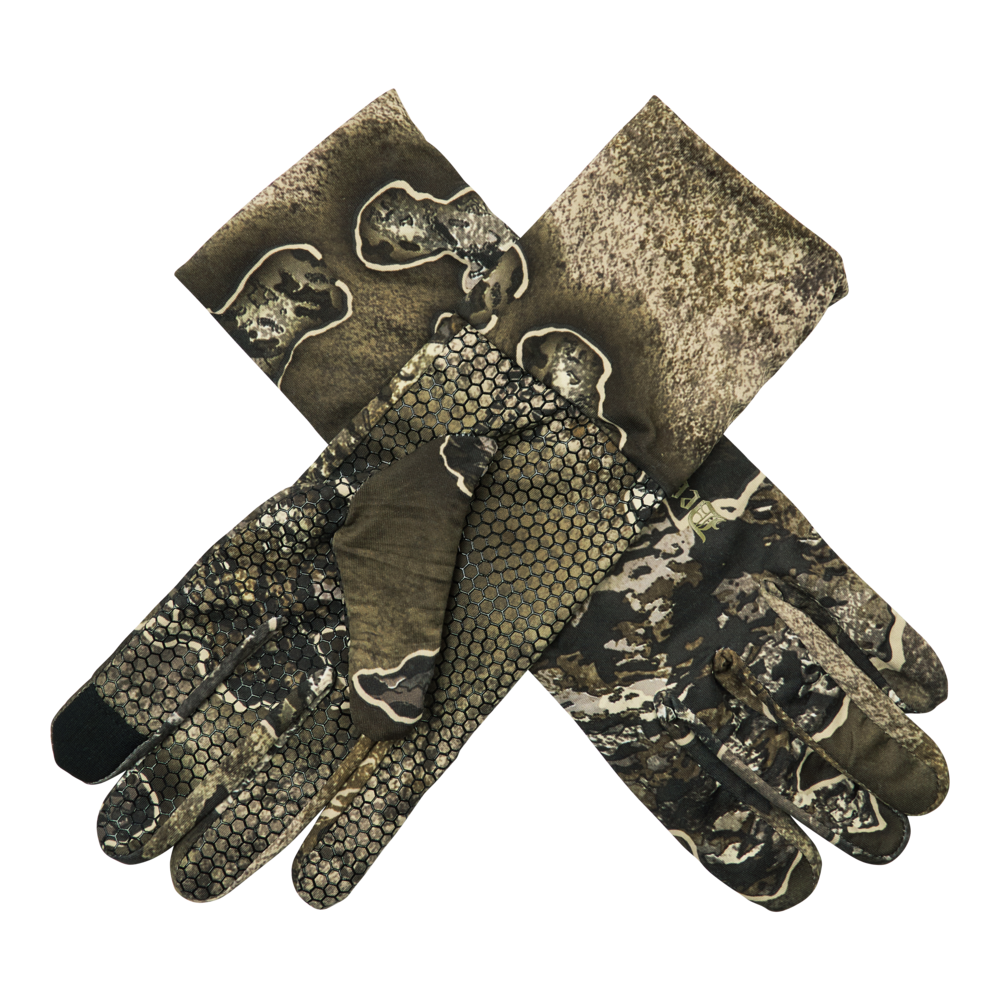 Deerhunter Excape gloves with silicone grip, real tree excape