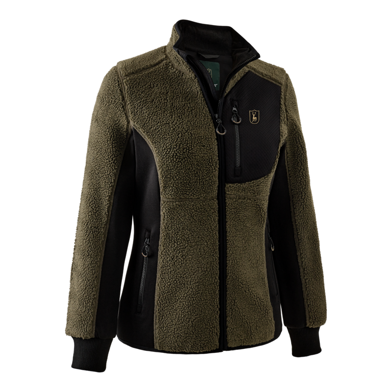 Afbeelding laden in Galerijviewer, Deerhunter Lady Roja Fiber Pile Jacket, adventure green