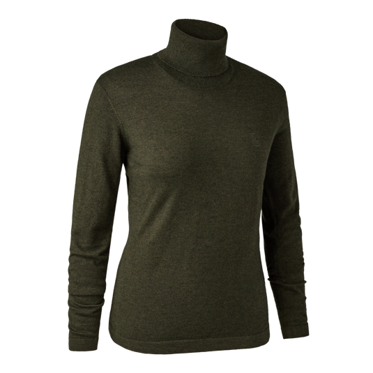 Deerhunter Lady Darlington Roll Neck, green melange