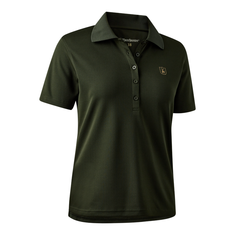 Afbeelding laden in Galerijviewer, Deerhunter Lady Climate Polo Shirt with 37,5 technology, forest ember