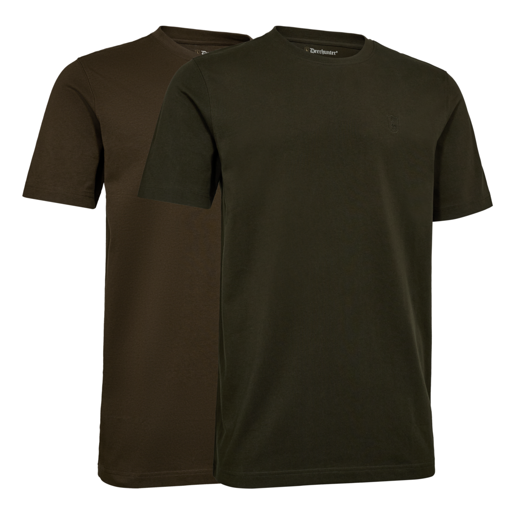 Deerhunter 2-Pack T-shirt, fallen leaf/timber