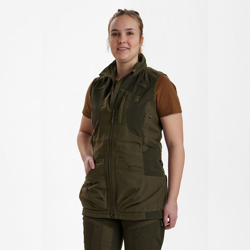 Afbeelding laden in Galerijviewer, Deerhunter Lady Ann Extreme Waistcoat, palm green