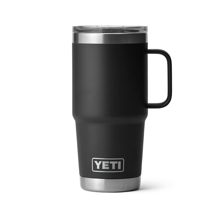 Yeti Rambler met stronghold deksel, reismok, 20 oz/591 ml, black