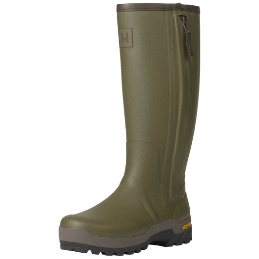 Härkila Forester Zip Rubber Boot, dark olive