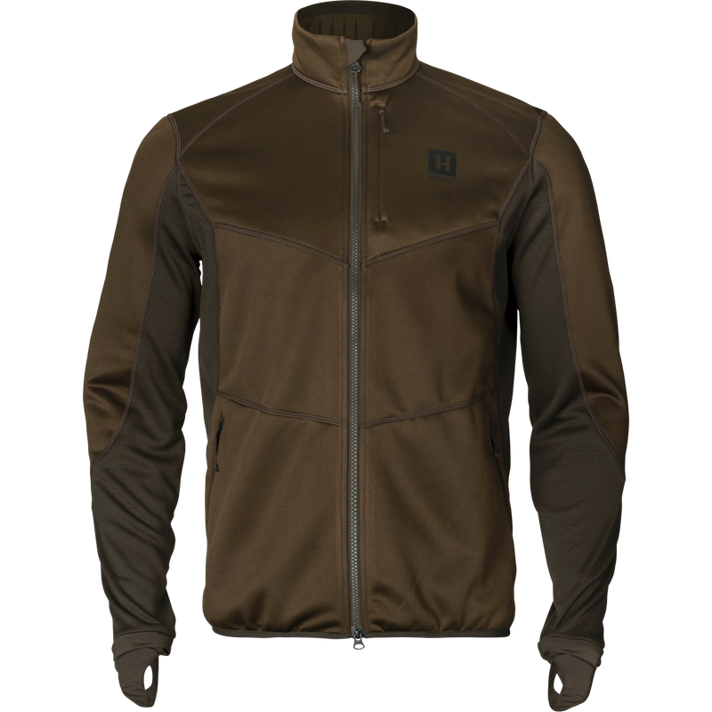 Afbeelding laden in Galerijviewer, Härkila Scandinavian Fleece Jacket, willow green/deep brown