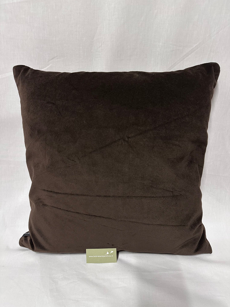 Afbeelding laden in Galerijviewer, Gobelin Kussen Hert Met Bloem wit, brown