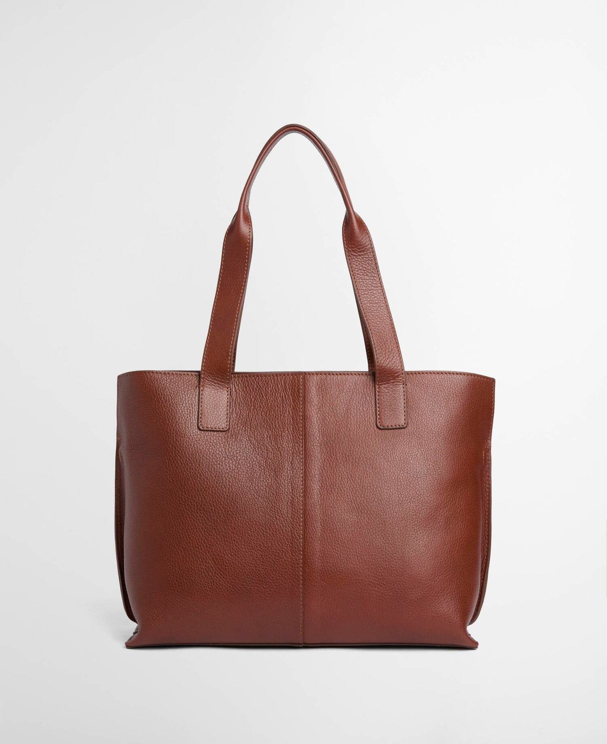 Barbour Alder Large Leather Tote Bag, brown