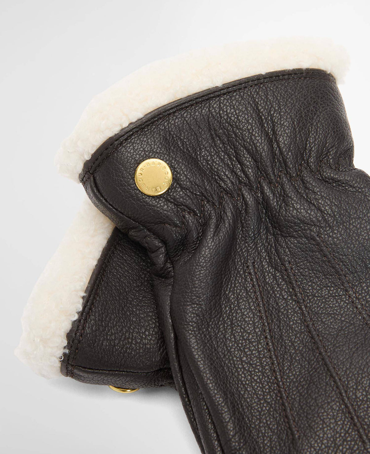 Barbour Bainford Leather Gloves Brown