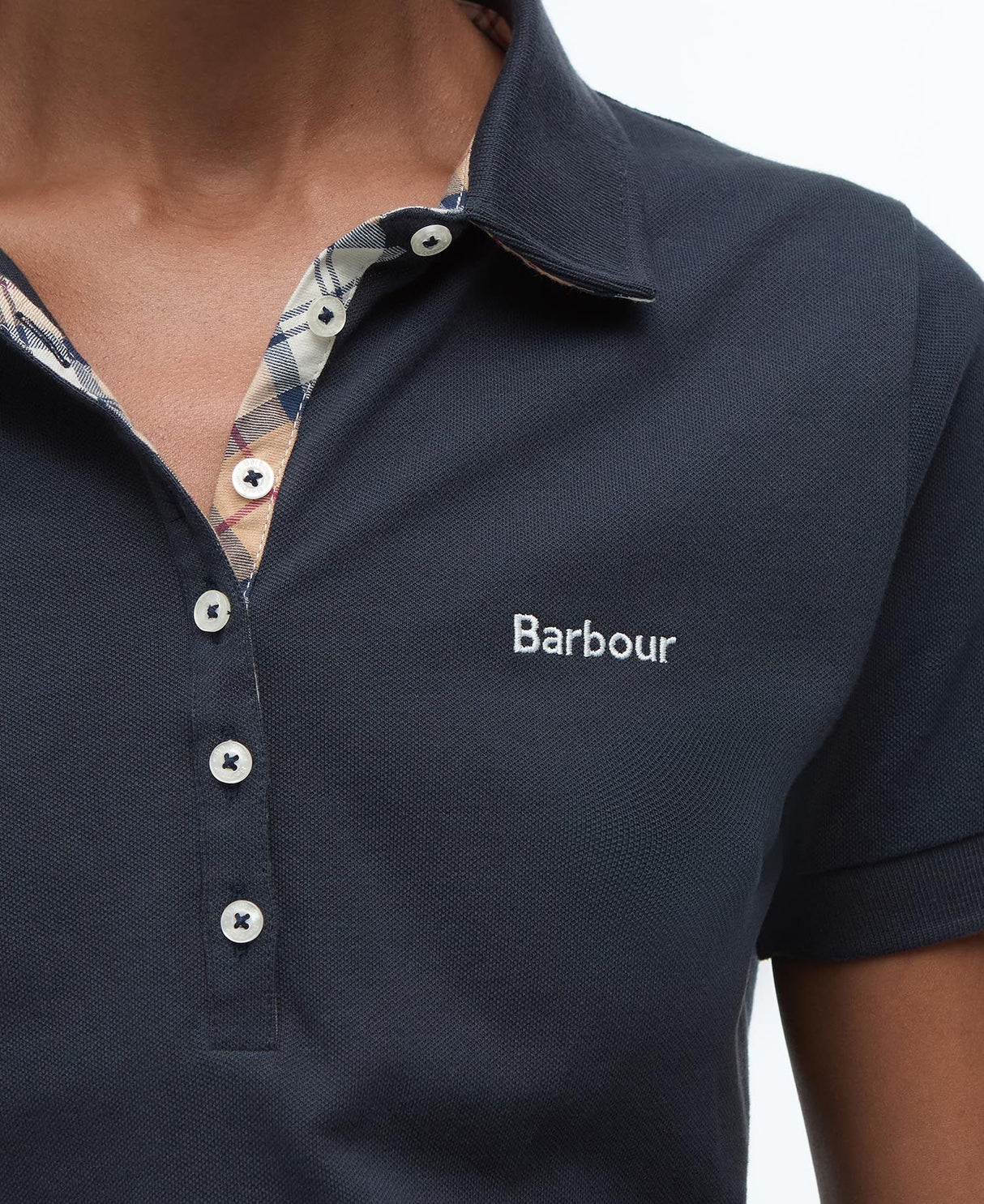 Barbour Portsdown Top, navy/primrose tartan