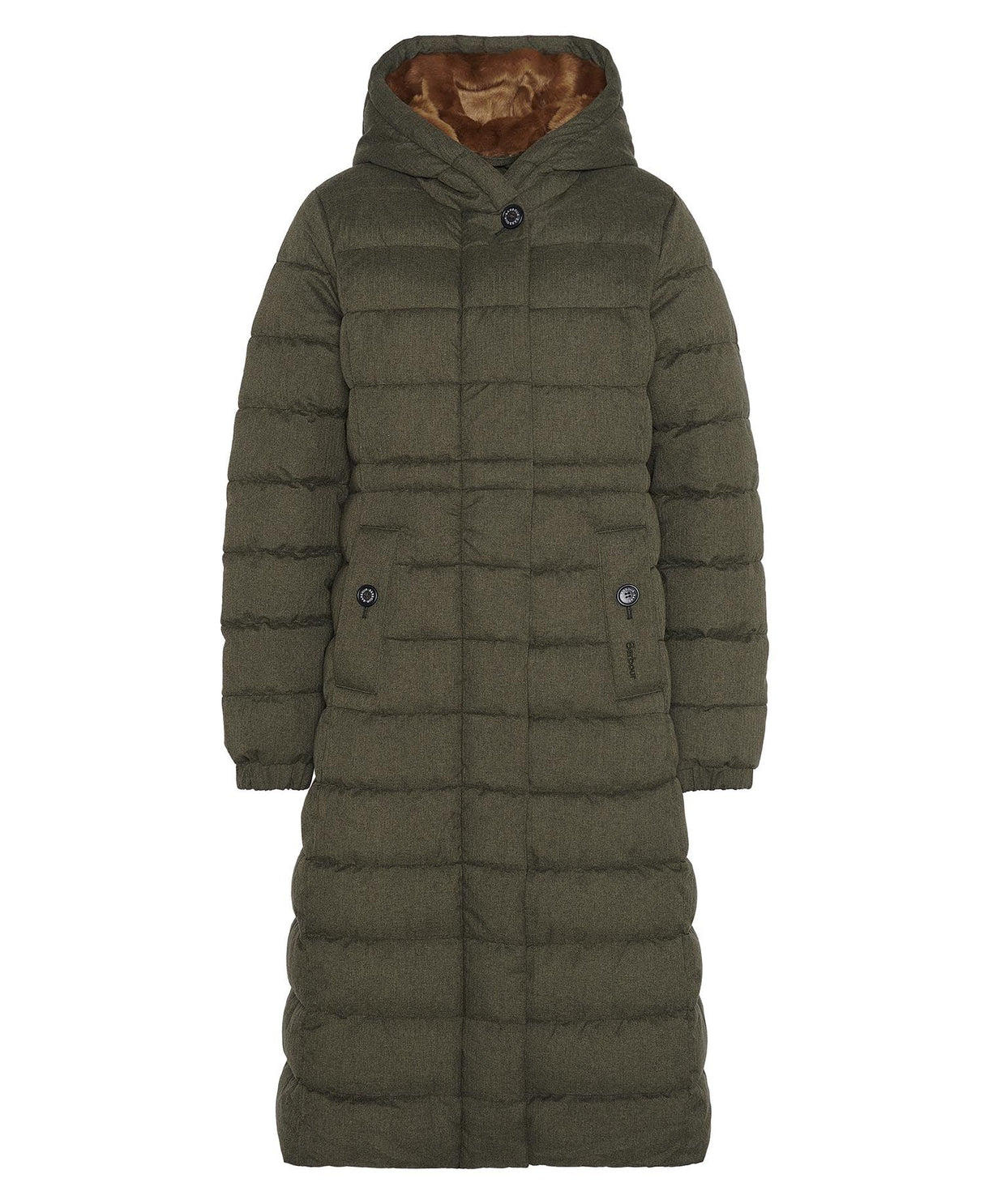 Barbour Clarence Puffer, olijf