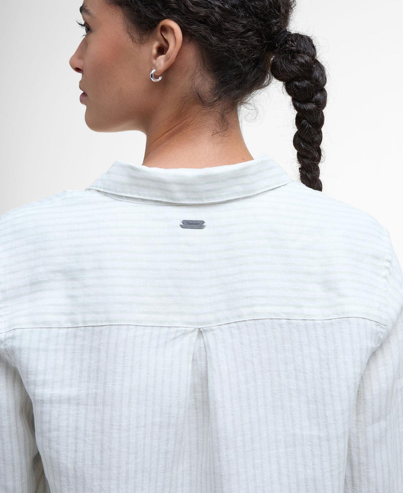 Afbeelding laden in Galerijviewer, Barbour Marine Shirt, pale aqua stripe