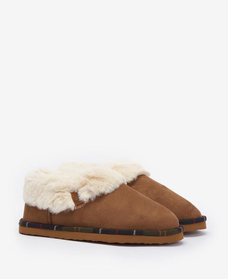 Afbeelding laden in Galerijviewer, Barbour Eloise Bootie Slipper, camel