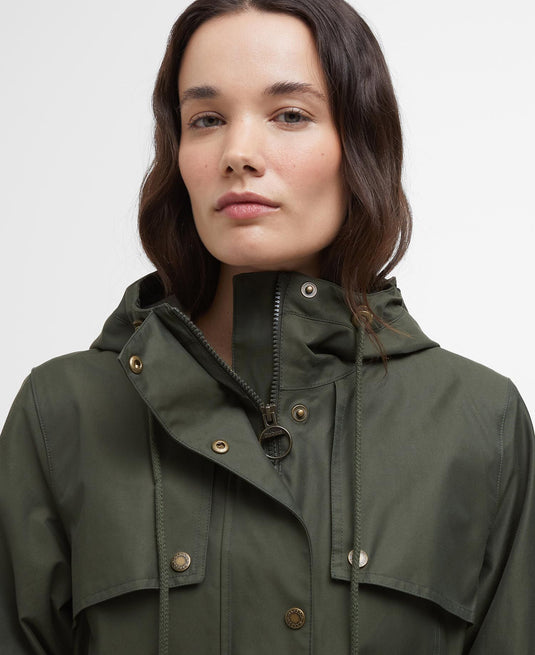 Barbour Dallas Waterproof Jacket, olijf/oude tartan