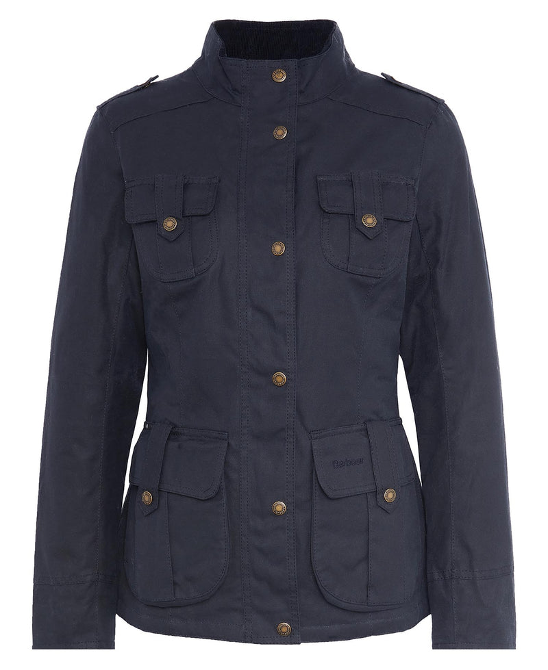 Afbeelding laden in Galerijviewer, Barbour Winter Defence Wax Jacket, navy/classic
