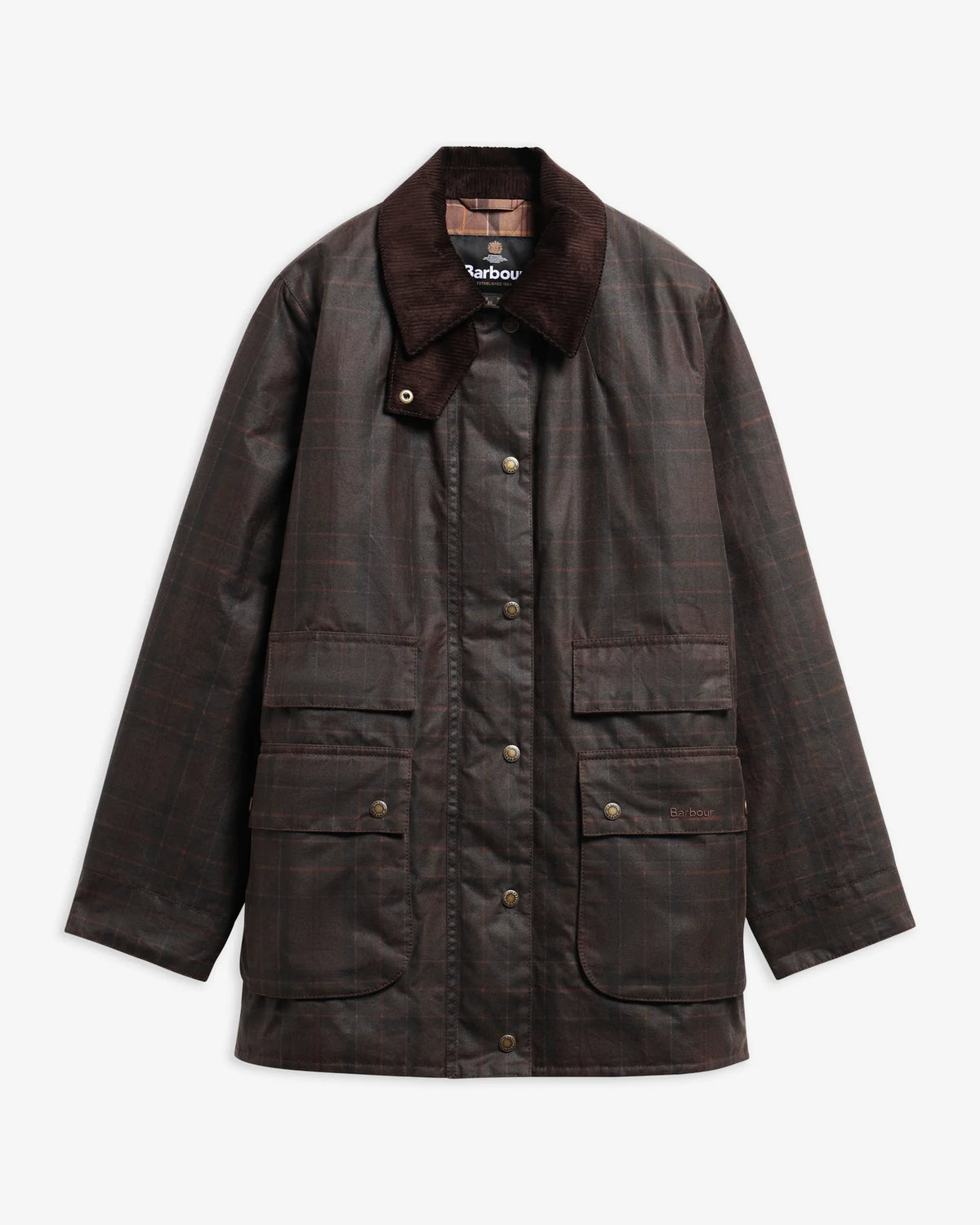 Barbour Modern Checked Border Wax Jacket