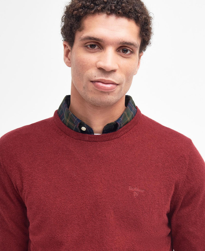 Afbeelding laden in Galerijviewer, Barbour Essential Lambswool Crew Neck, ruby