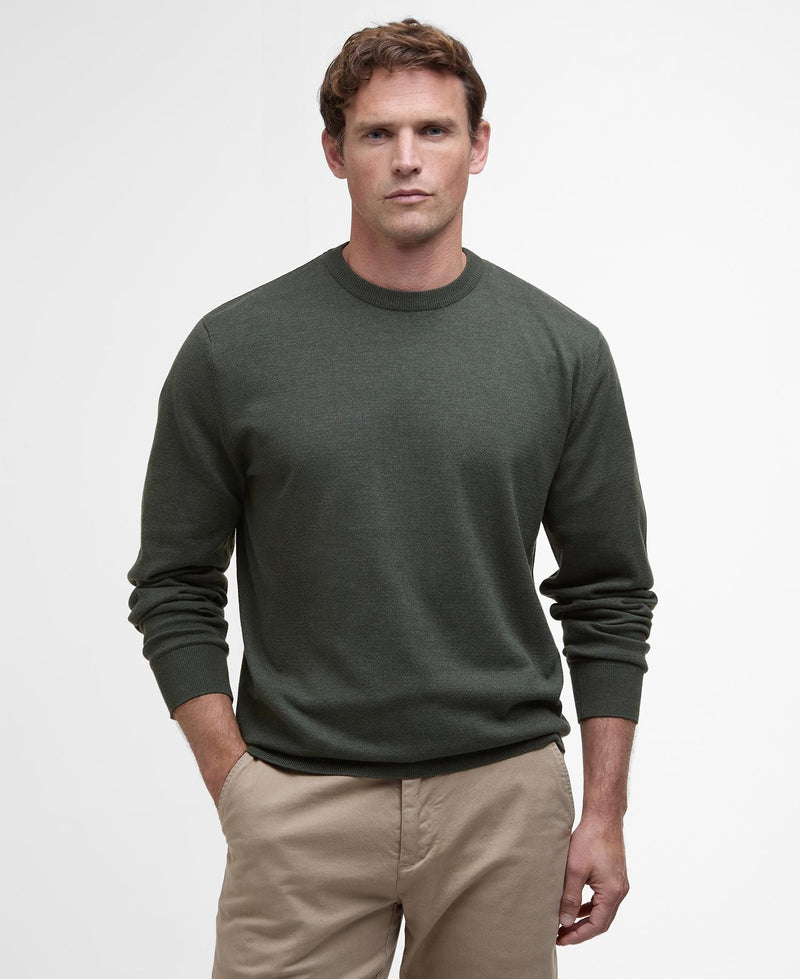 Afbeelding laden in Galerijviewer, Barbour Bayfield Knitted Crew Jumper, mid olive