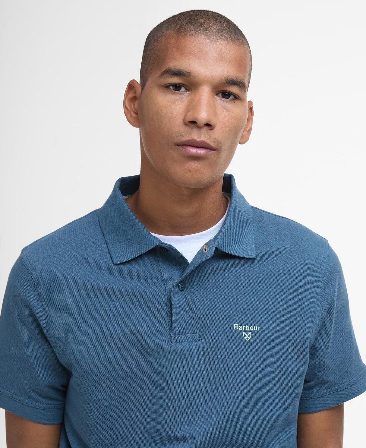 Barbour Lightweight Sports Polo Shirt, dusk blue