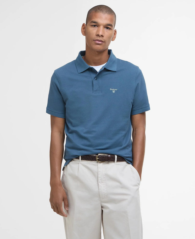 Afbeelding laden in Galerijviewer, Barbour Lightweight Sports Polo Shirt, dusk blue