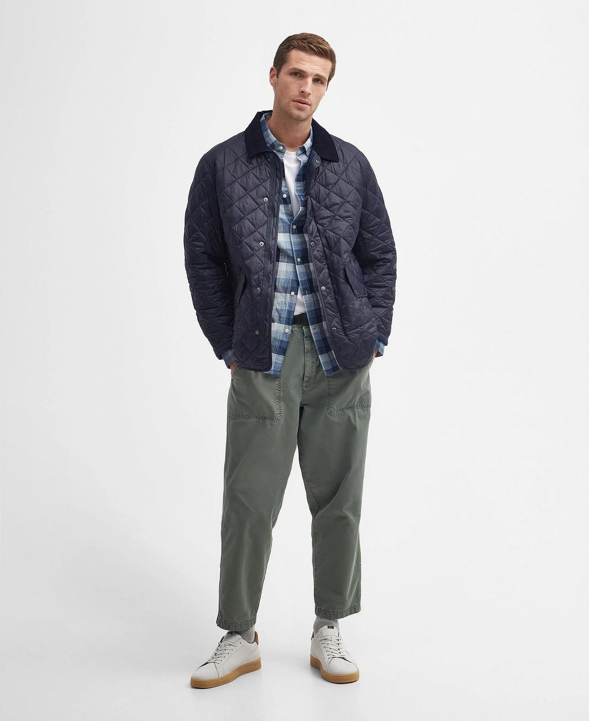 Barbour Modern Chelsea Quilt, navy