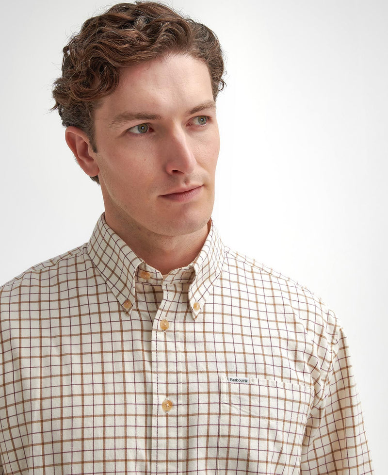 Afbeelding laden in Galerijviewer, Barbour Bank Tattersall Regular Shirt, merlot