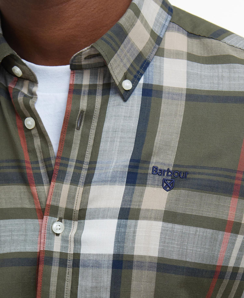 Afbeelding laden in Galerijviewer, Barbour Kidd Tailored Shirt, dark olive