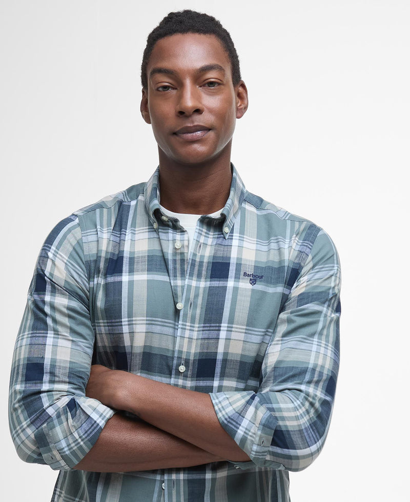 Afbeelding laden in Galerijviewer, Barbour Kidd Tailored Shirt, vintage teal