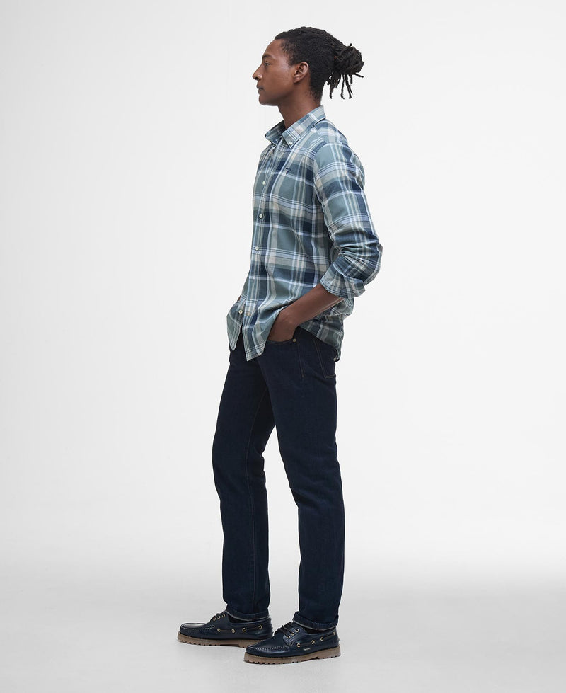 Afbeelding laden in Galerijviewer, Barbour Kidd Tailored Shirt, vintage teal