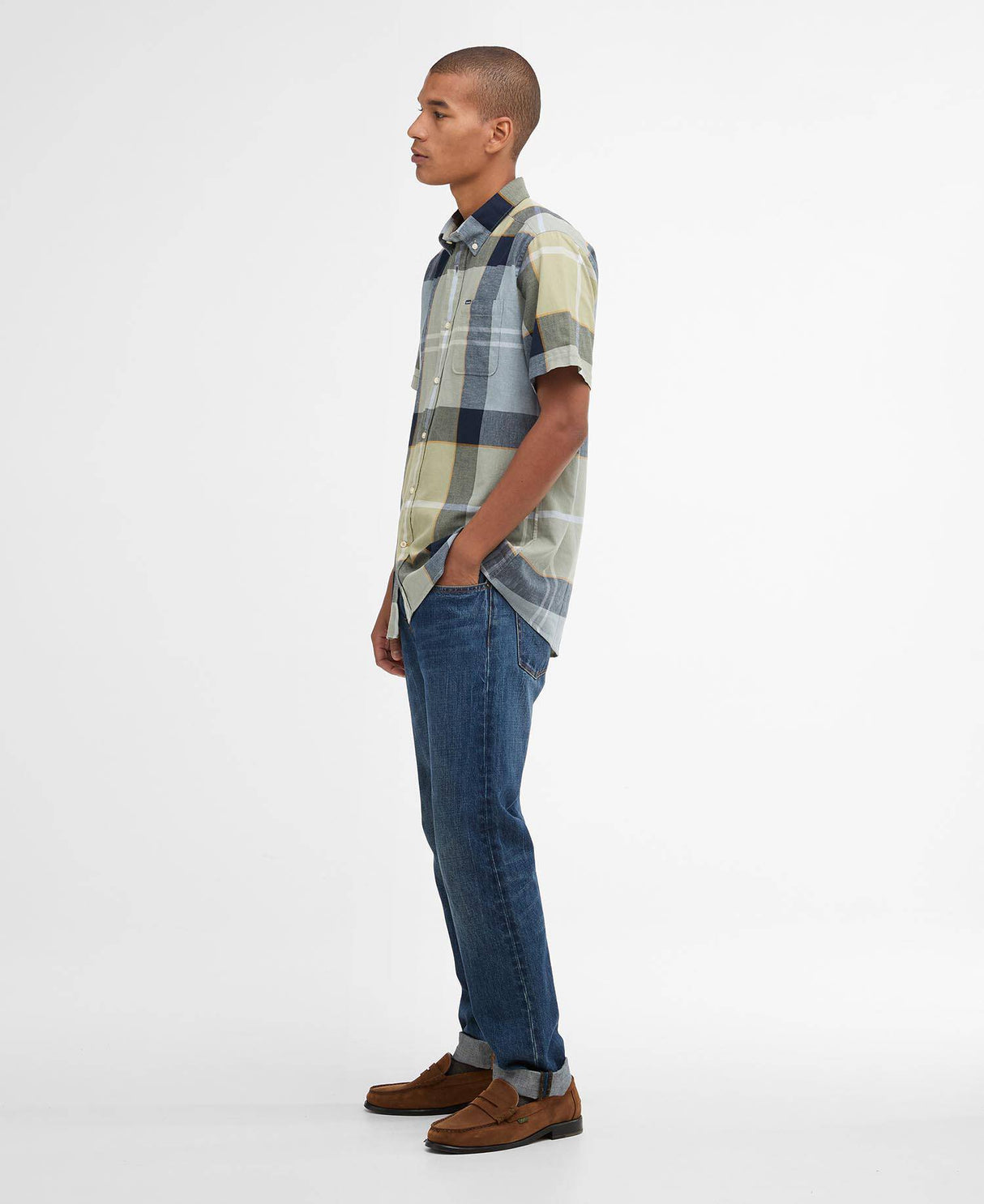 Douglas S/S Tailored Shirt - Highland Loch Tartan
