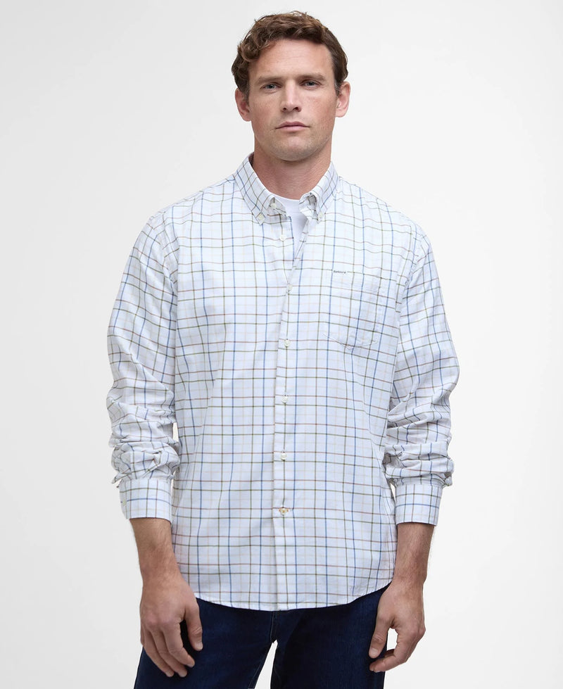 Afbeelding laden in Galerijviewer, Barbour Caswell Tattersall Regular Fit Shirt, pine green