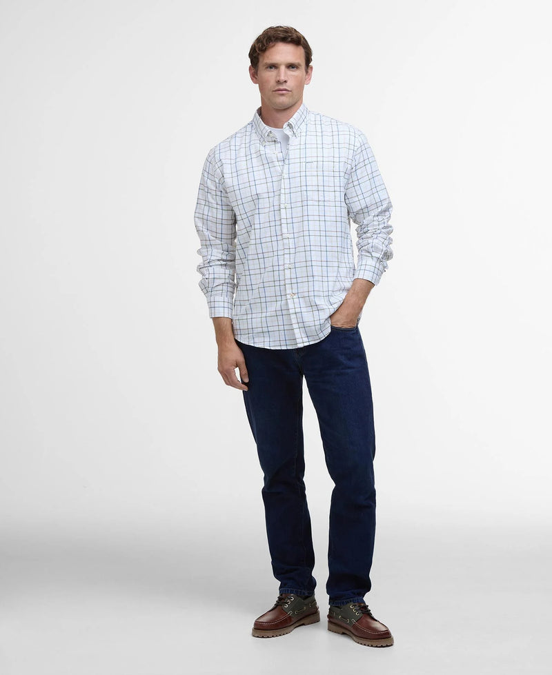 Afbeelding laden in Galerijviewer, Barbour Caswell Tattersall Regular Fit Shirt, pine green