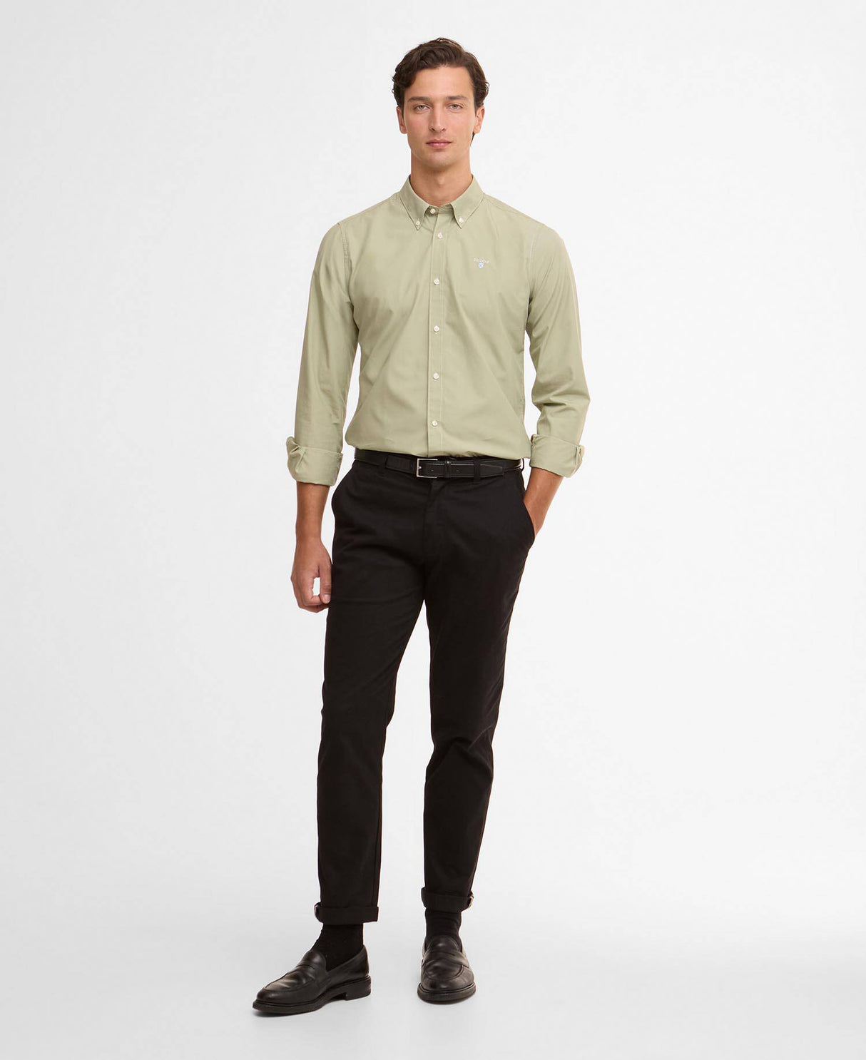 Treeport Poplin L/S Shirt - Sea Green