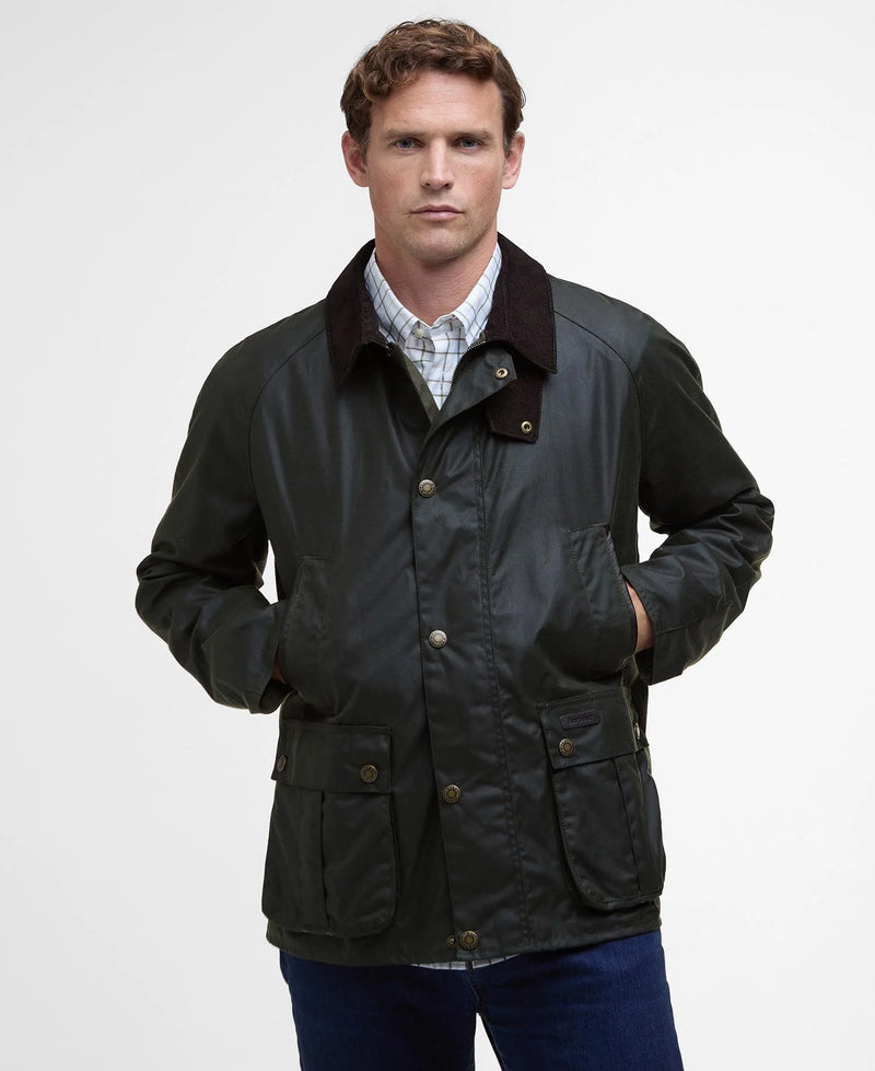 Afbeelding laden in Galerijviewer, Barbour Halton Wax Jacket in Fern