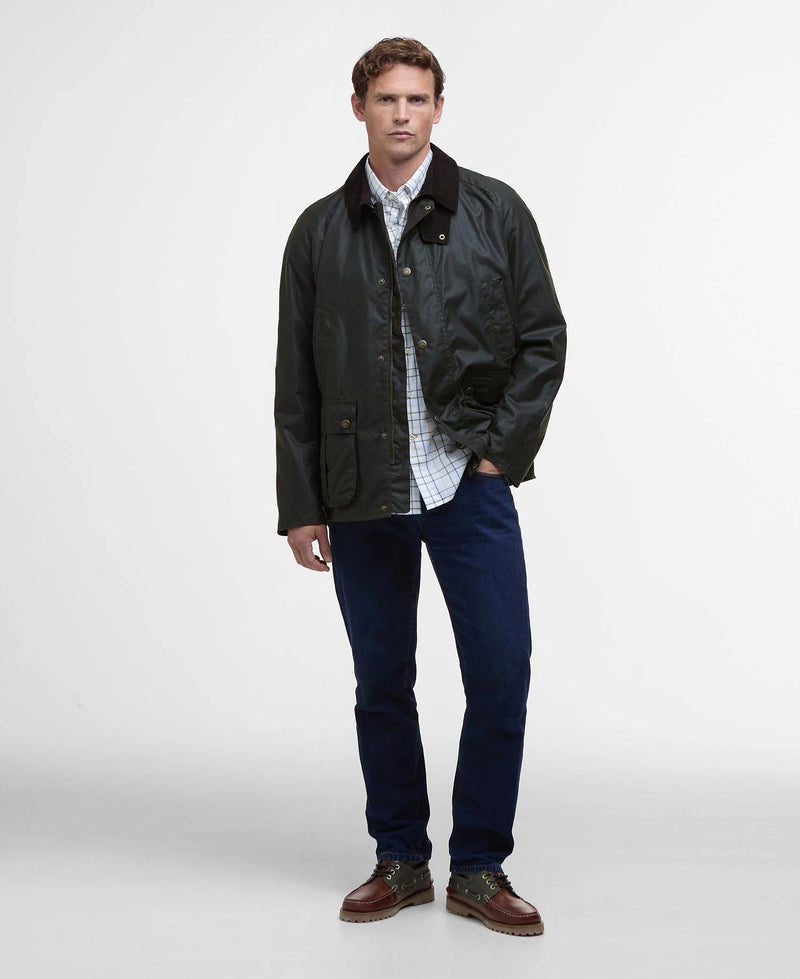 Afbeelding laden in Galerijviewer, Barbour Halton Wax Jacket in Fern