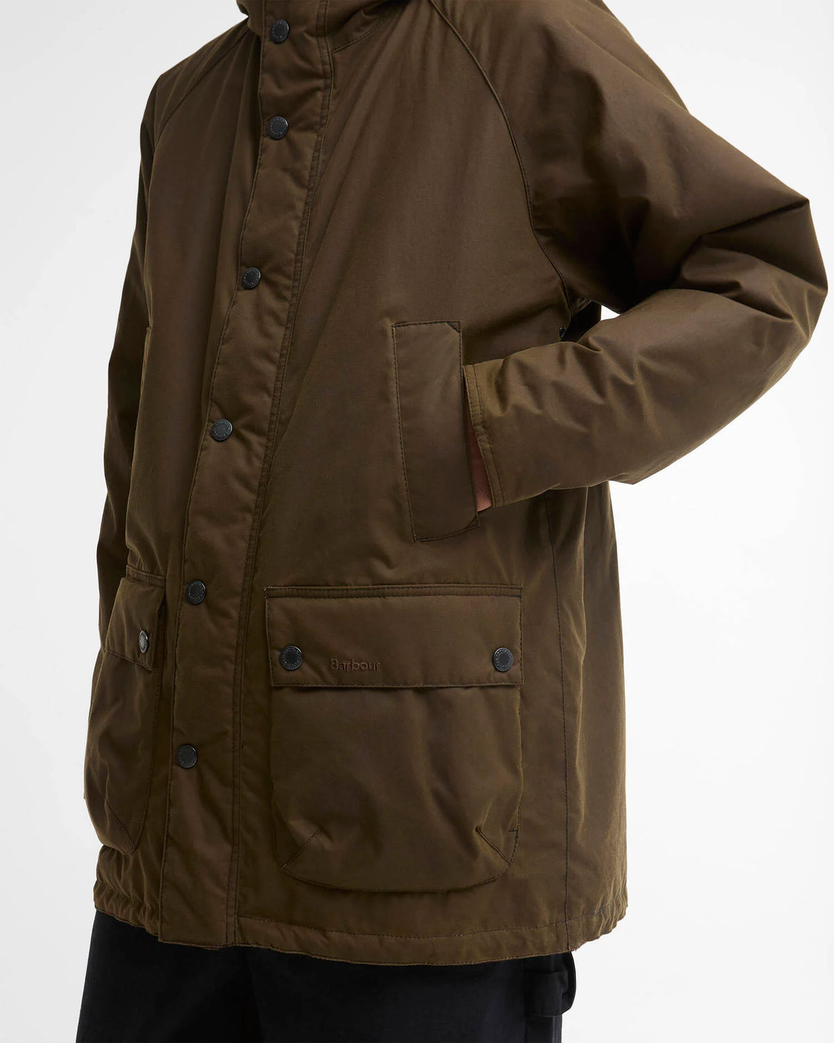 Barbour Bedale Wax Parka, brown