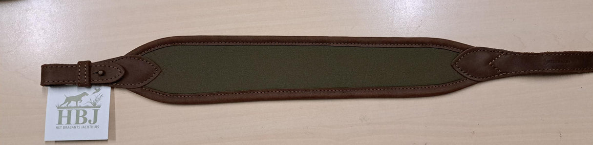 Geweerriem Canvas/Leer met neopreen rug