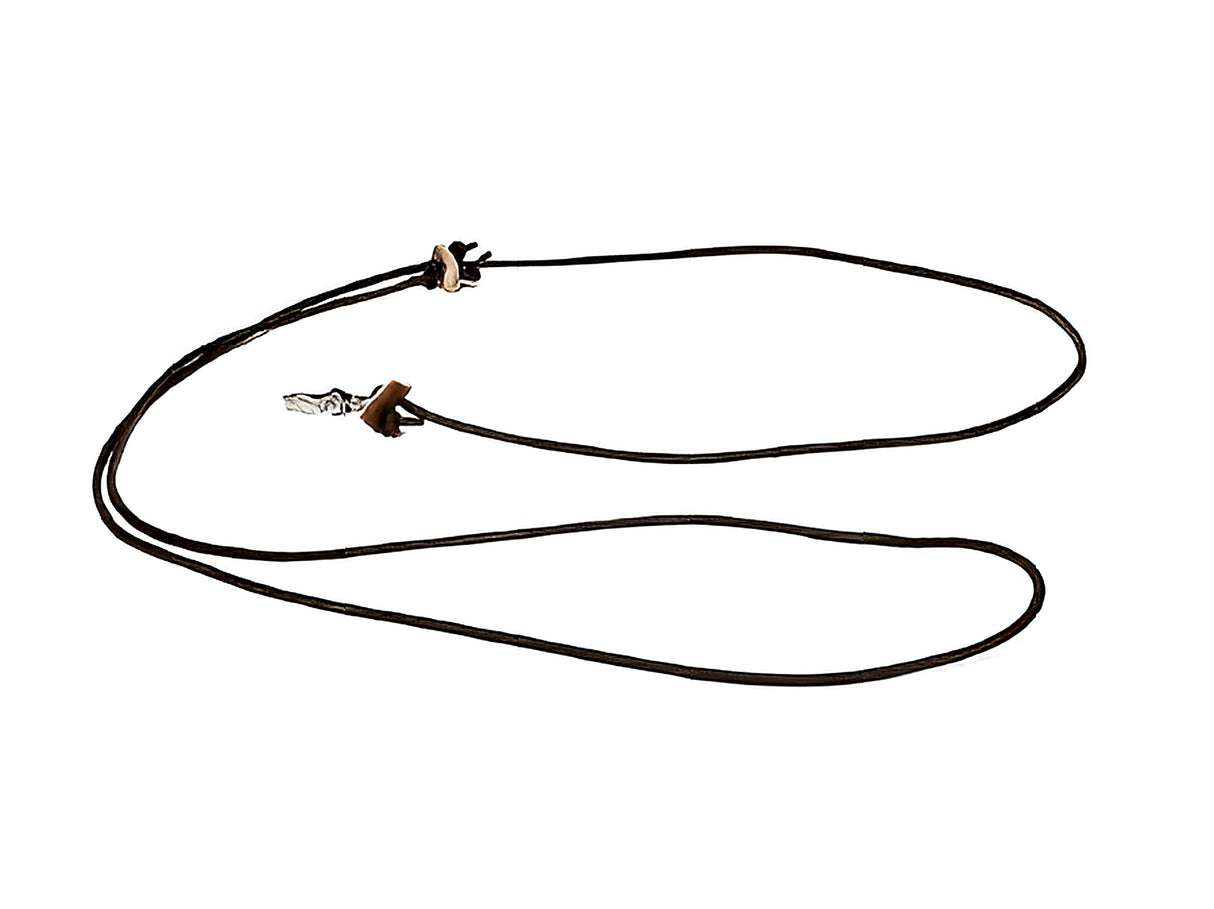 Mystique Leren Hondenriem 4 mm rond, 165 cm lang