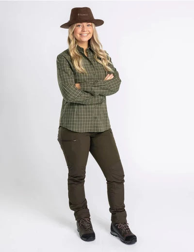 Afbeelding laden in Galerijviewer, Pinewood Nydala Grouse Shirt W Moss Green - Het Brabants Jachthuis