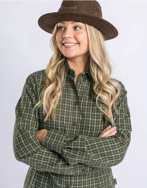 Afbeelding laden in Galerijviewer, Pinewood Nydala Grouse Shirt W Moss Green - Het Brabants Jachthuis