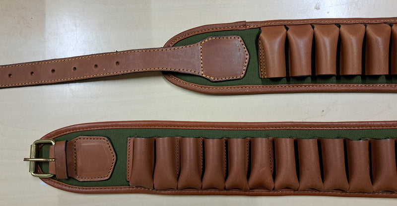 Afbeelding laden in Galerijviewer, Patroongordel Leer/Canvas cal. 12