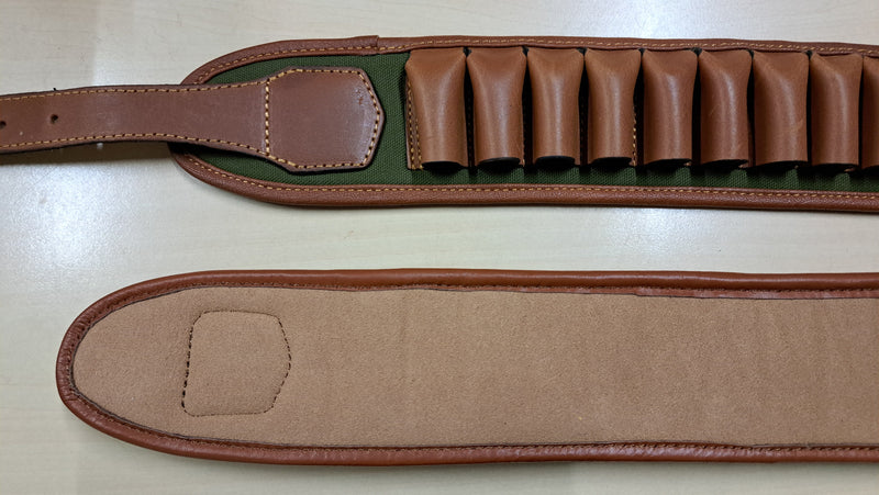 Afbeelding laden in Galerijviewer, Patroongordel Leer/Canvas cal. 12