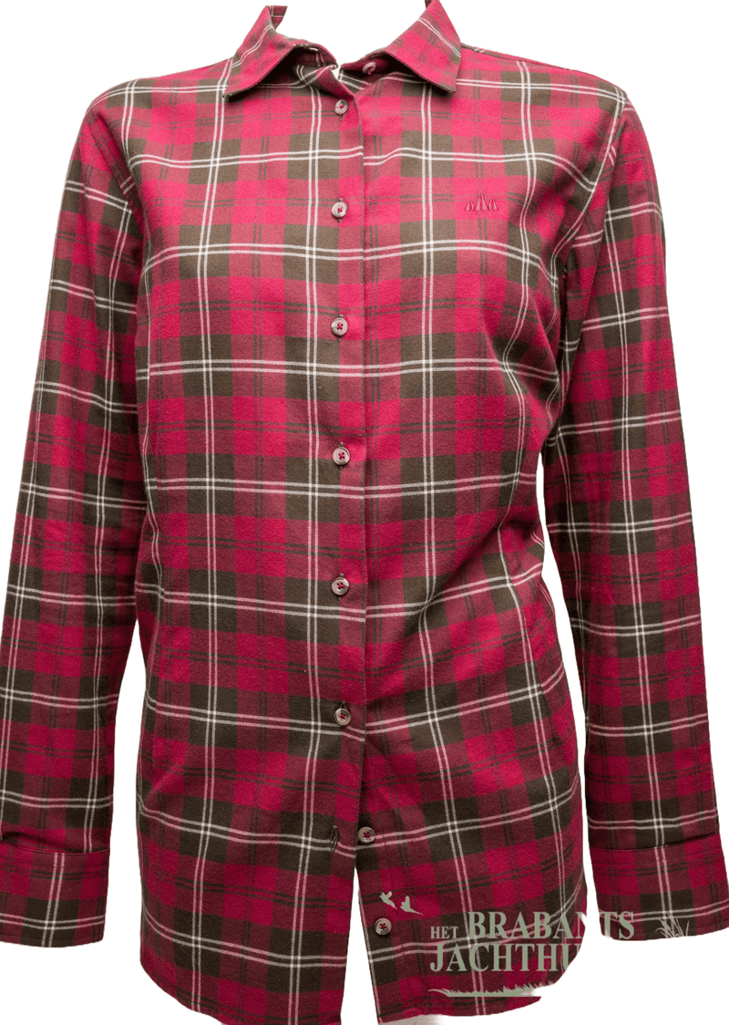 Afbeelding laden in Galerijviewer, Foresta Blouse Rood Geblokt - Het Brabants Jachthuis