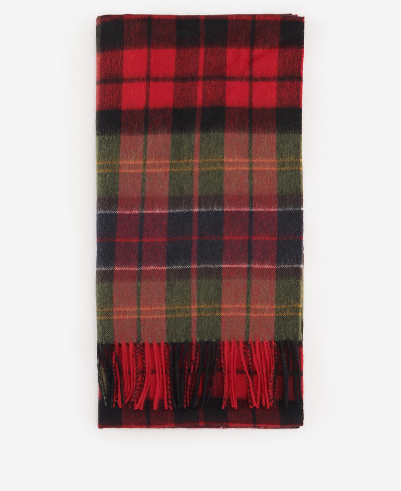 Afbeelding laden in Galerijviewer, Barbour Brack Patchwork Tartan Scarf, cardinal/classic