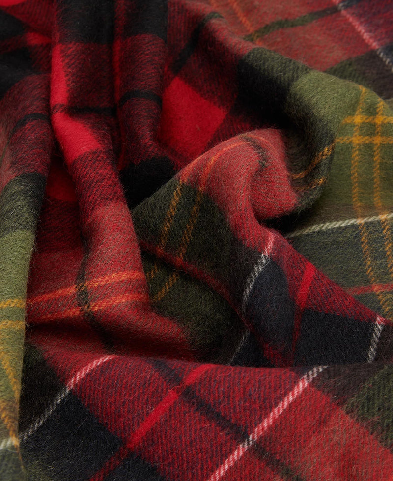 Afbeelding laden in Galerijviewer, Barbour Brack Patchwork Tartan Scarf, cardinal/classic