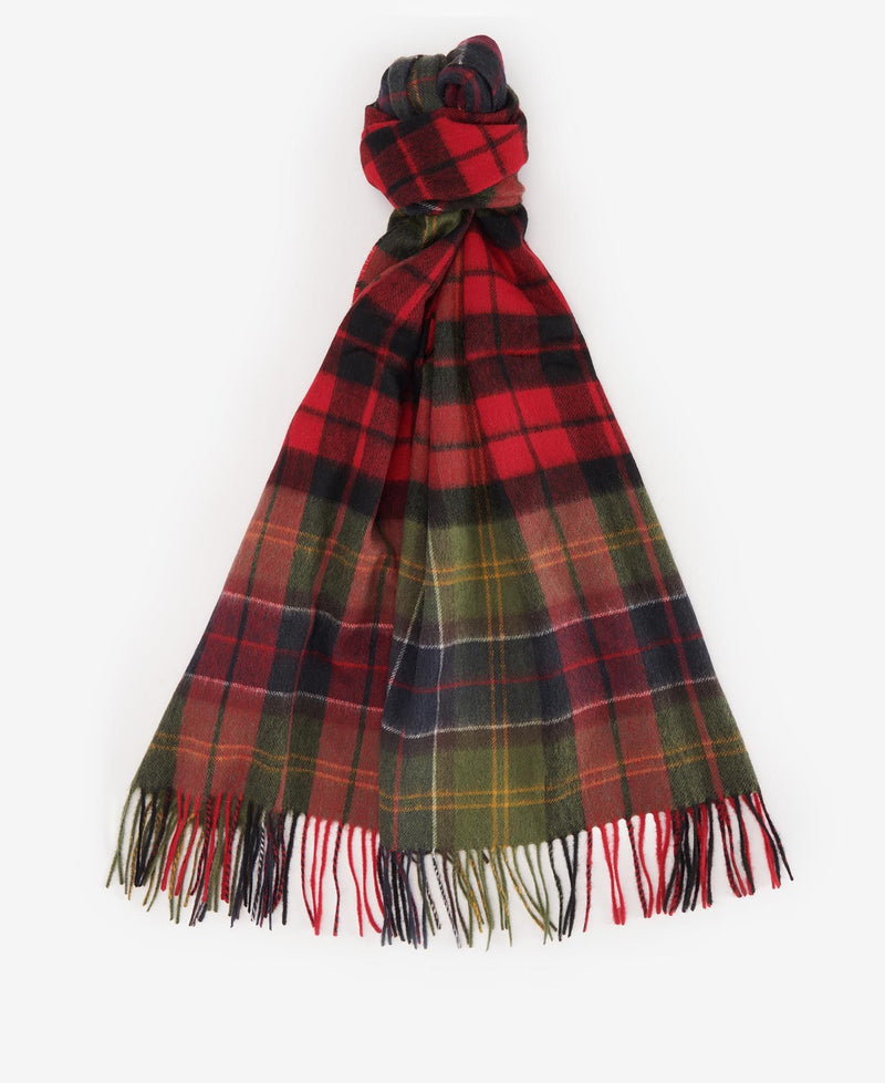 Afbeelding laden in Galerijviewer, Barbour Brack Patchwork Tartan Scarf, cardinal/classic