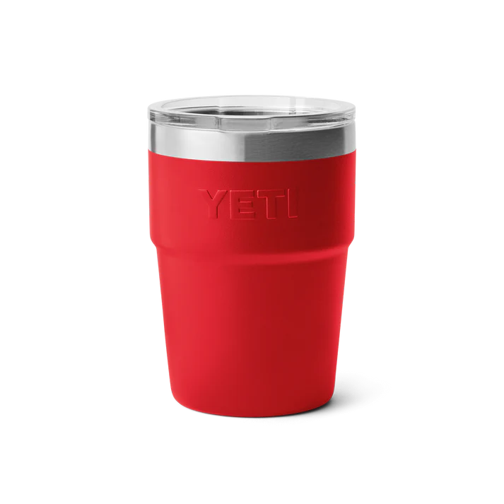 Afbeelding laden in Galerijviewer, Yeti Rambler Stackable, stapelbare beker met magslider deksel, 16 oz/473 ml, rescue red