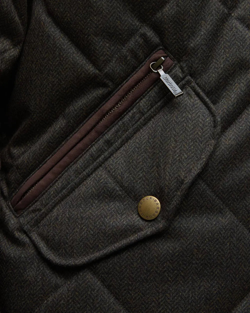 Barbour Winter Shoveler Quilted Jacket, dark olive