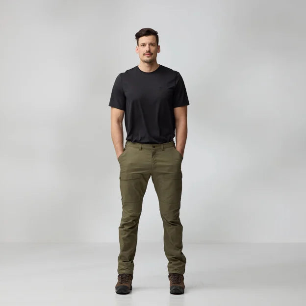 Fjällräven Abisko Hybrid Trail Trousers M, laurel green